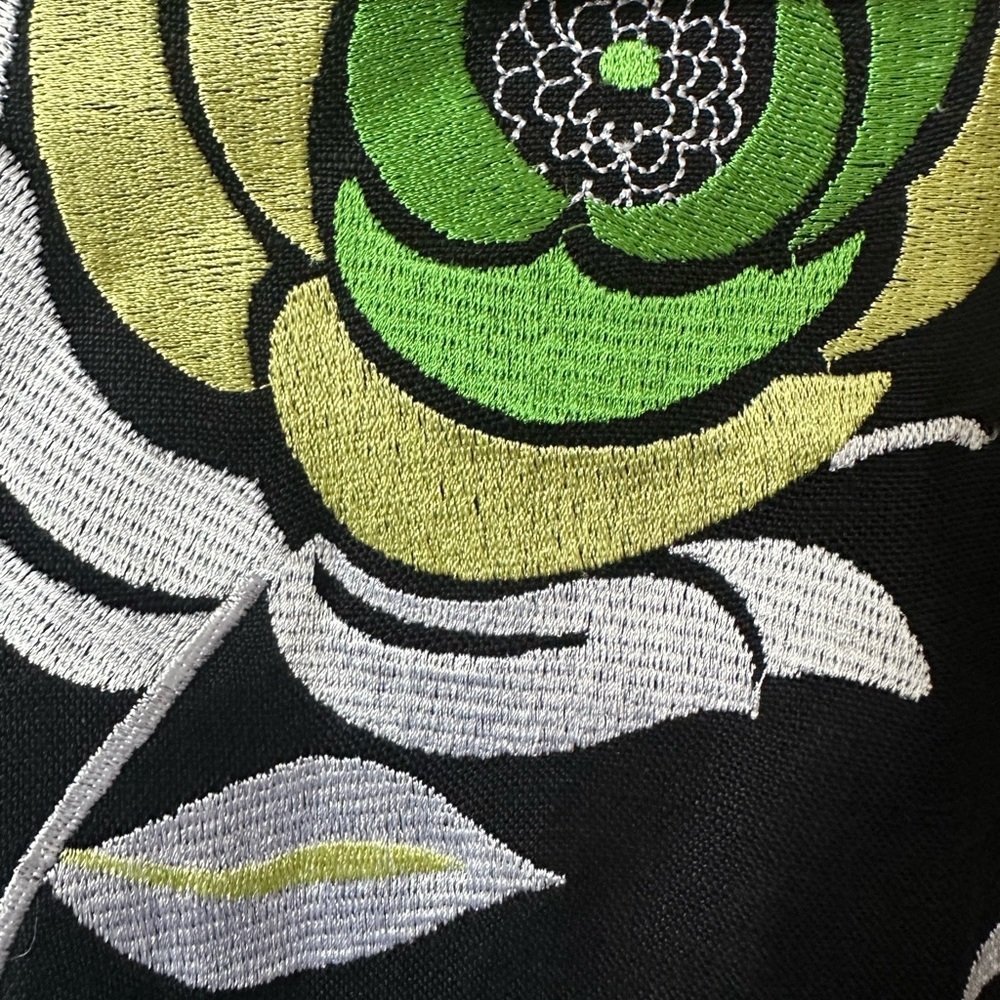 Floral Black Blazer with Green and Blue Accents size 16 - Picture 6 of 9